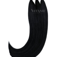Vitash 25 Keratin Bonding straehnen | Haarverlaengerung | Extensions | Farbe #1 Schwarz | 65cm