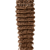 25 REMY Keratin | Extensions Haarverlaengerung | Bonding Stark gewellt Dunkelgoldblond