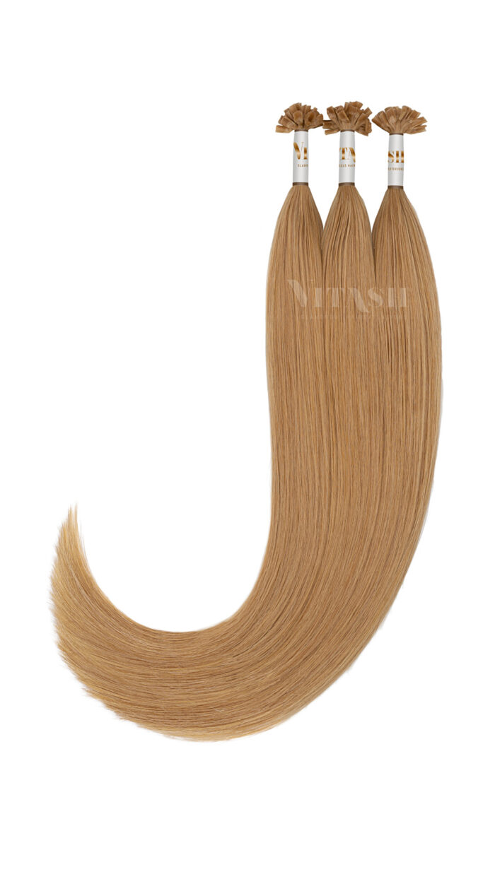 Vitash 25 Keratin Bonding straehnen | Haarverlaengerung | Extensions | Farbe #12 Dunkelgoldblond | 65cm