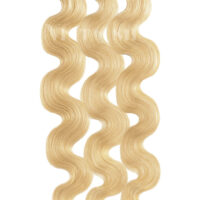 25 REMY Keratin Bonding Extensions Haarverlaengerung Leicht gewellt Farbe Honigblond Schokobraun | Vitash