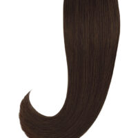 20 Remy Tape In Extensions Haarverlaengerung Farbe Dunkelbraun 50cm