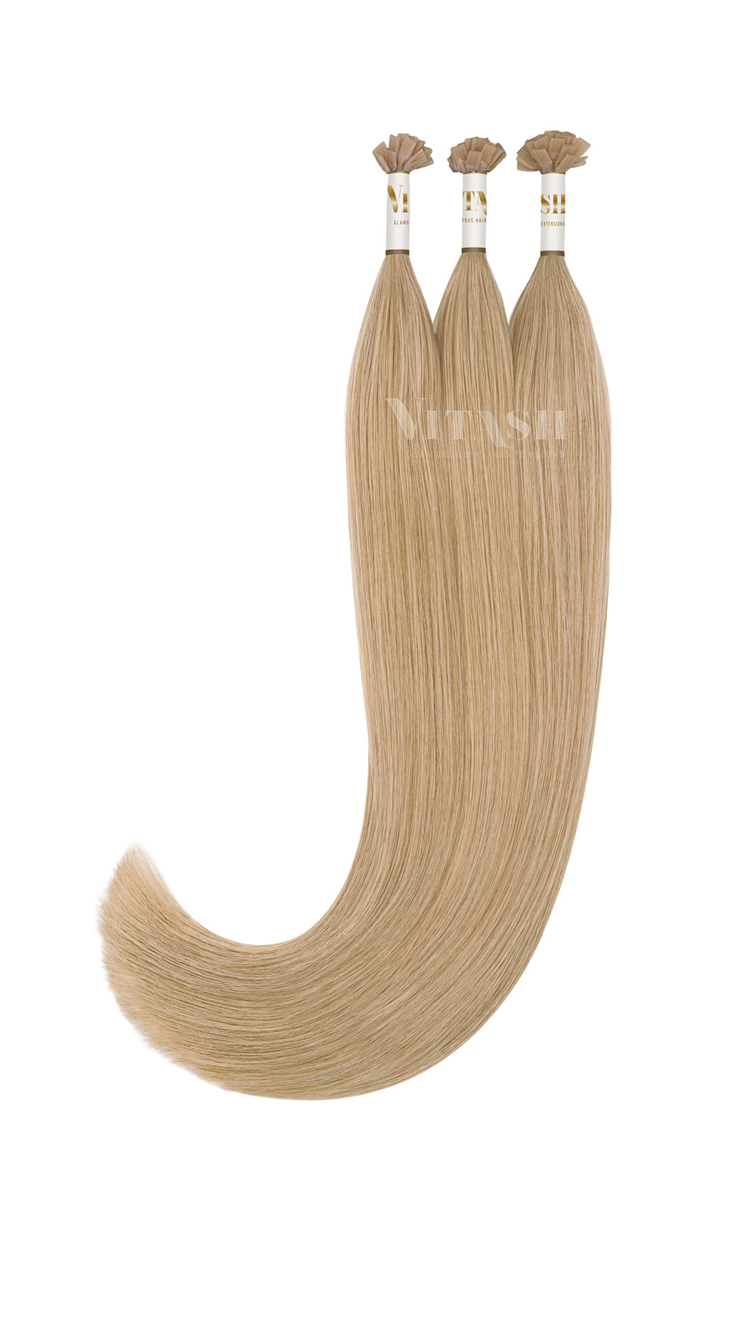 Vitash 25 Keratin Bonding straehnen | Haarverlaengerung | Extensions | Farbe #22 Hellaschblond | 55cm
