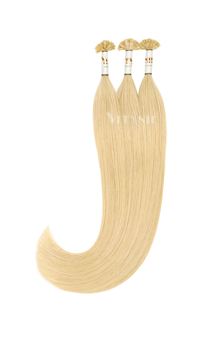 Vitash 25 Keratin Bonding strähnen | Haarverlaengerung | Extensions | Farbe #24 Mittelblond | 65cm