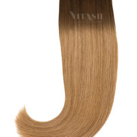 Vitash 20 Remy Tape In Extensions Haarverlaengerung Farbe Ombre #2/12 Dunkelbraun-Dunkelgoldblond 50cm