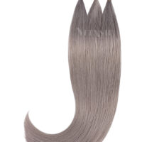 Vitash 25 Keratin Bonding straehnen | Haarverlaengerung | Extensions | Farbe # Silber Grau| 55cm