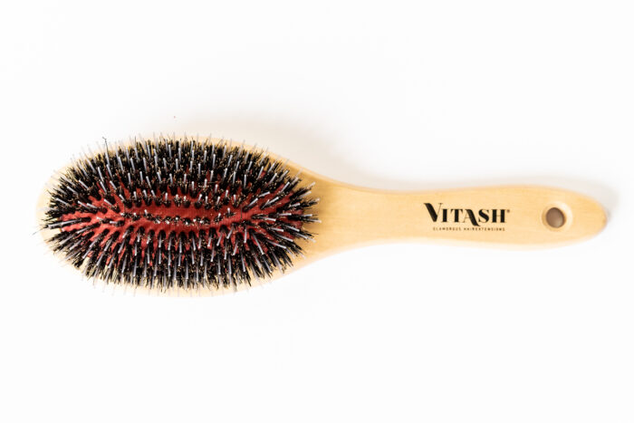 Vitash | Haarbürste | Bürste | Extensions Haarbürste | Langhaarbürste | Hairbrush | Pneumatikbürste | Wildschweinebürste gefertigt aus Holz