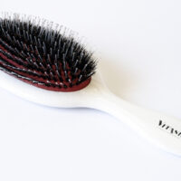 Vitash | Haarbürste | Bürste | Extensions Haarbürste | Langhaarbürste | Hairbrush | Pneumatikbürste | Wildschweinebürste gefertigt aus Kunststoff | Farbe Weiß