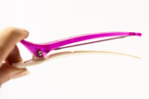 Vitash 6 Haarklammer | Haarschneideklammer | Extensions Abteilklammer | Hairclip | mit Silikonschutz | Pink