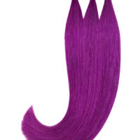 Vitash 5 Keratin Bonding strähnen | Haarverlaengerung | Extensions | Farbe #Purple Lila Violet | 55cm