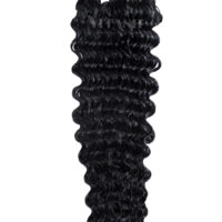 25 REMY Keratin Bonding | Extensions Haarverlaengerung | Stark gewellt Schwarz | Dauergewellt