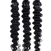 25 REMY Keratin Bonding |Extensions Haarverlaengerung | Stark gewellt Schwarz | Dauergewellt