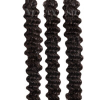 25 REMY Keratin Bonding | Extensions Haarverlaengerung | Stark gewellt | Farbe Dunkelbraun | Dauergewellt