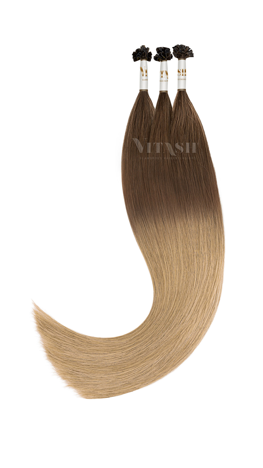 Vitash 25 Keratin Bonding strähnen | Haarverlaengerung | Extensions | Farbe Ombre Balayage #A | 55cm