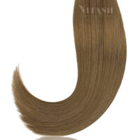 25 Russisches Echthaar | Bonding | Haarverlaengerung | Extensions | Farbe #10 Hellaschbraun | 50cm