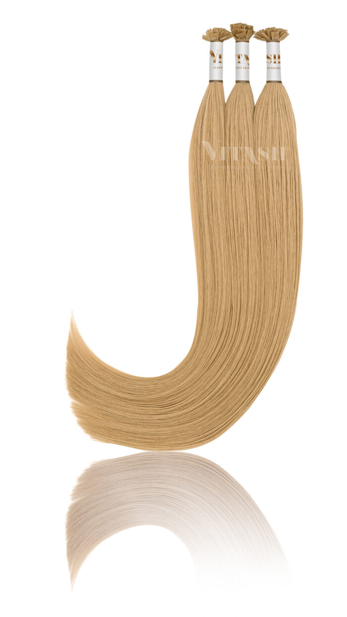 25 Russisches Echthaar | Bonding | Haarverlaengerung | Extensions | Farbe #18 Dunkelblond | 50cm