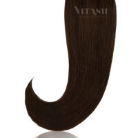 25 Russisches Echthaar | Keratin Bonding strähnen | Haarverlaengerung | Extensions | Farbe #1b Schwarzbraun | 50cm