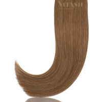 25 Russisches Echthaar | Bonding | Haarverlaengerung | Extensions | Farbe #6 Karamellbraun | 50cm